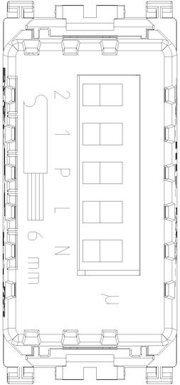 Vimar Arke Recessed Switch Mechanism Lighting