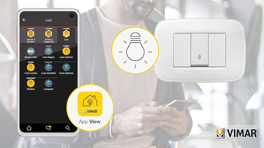 Vimar Arke Recessed Switch Mechanism Lighting