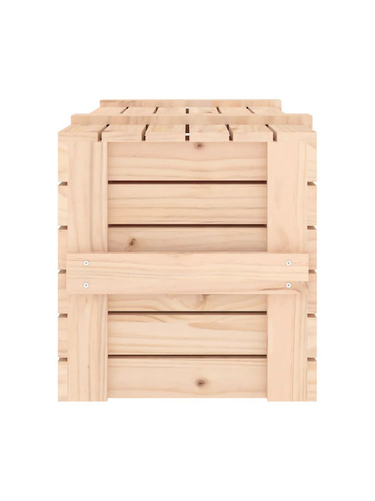 vidaXL Outdoor Storage Box Brown L91xW40.5xH42cm