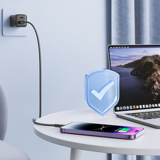 Joyroom S-UL012A11 USB-A to Lightning Cable Μαύρο 1.2m