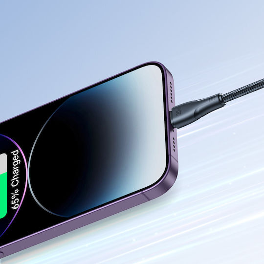 Joyroom S-CL020A11 Braided USB-C to Lightning Cable 20W Μαύρο 0.25m