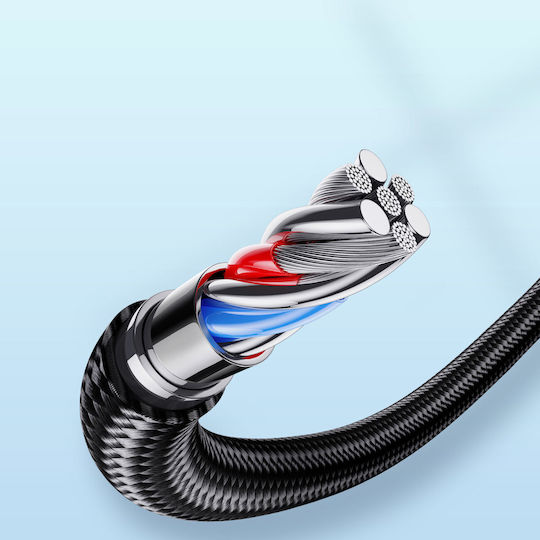 Joyroom S-UL012A10 Braided USB-A to Lightning Cable Μαύρο 2m