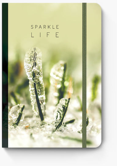 adBook Sparkle Life Σημειωματάριο B5 192 Φύλλων Ριγέ με Λάστιχο Πολύχρωμο