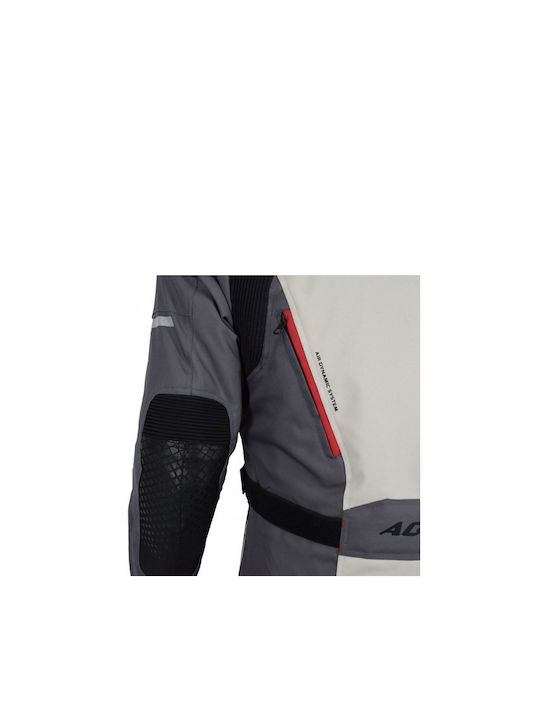 AGVpro Tornado Men's Motorcycle Jacket 4 Seasons Waterproof Blue/Grey