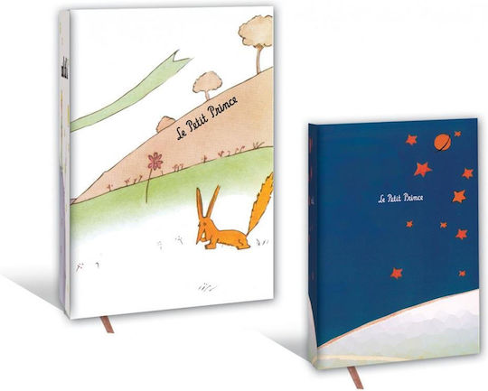 Uni Pap Le Petit Prince Σημειωματάριο A6 80 Φύλλων Ριγέ Λευκό