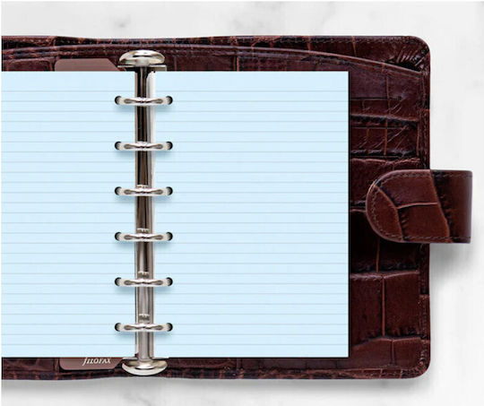 Filofax Ανταλλακτικές Κόλλες A6 20 Φύλλων Ριγέ Μπλε