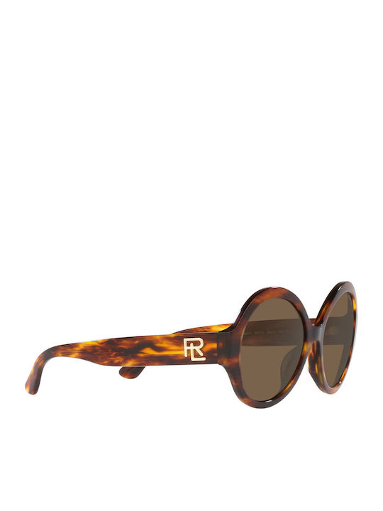 Ralph Lauren The Farrah Women's Sunglasses with Brown Tartaruga Plastic Frame and Brown Lens RL8207U 500773