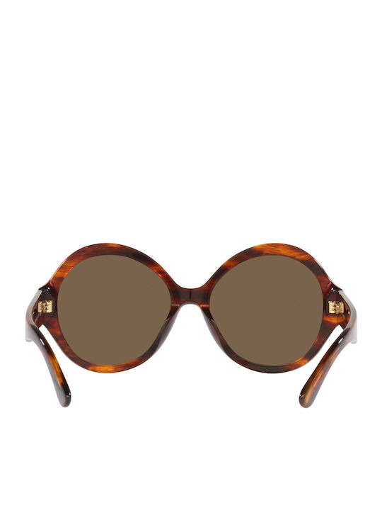 Ralph Lauren The Farrah Women's Sunglasses with Brown Tartaruga Plastic Frame and Brown Lens RL8207U 500773