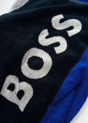 Hugo Boss Beach Towel Cotton Blue 180x90cm.