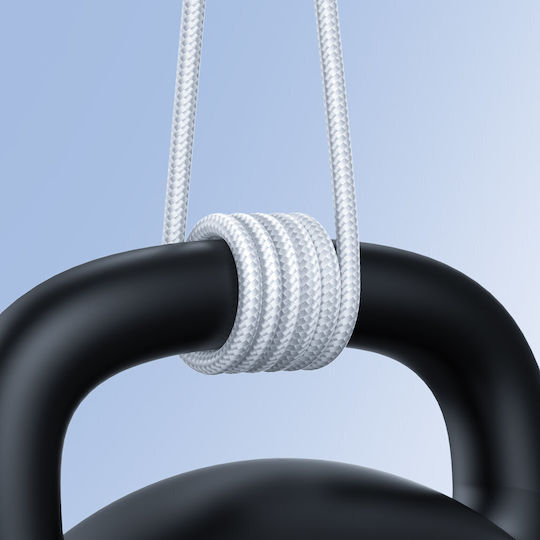 Joyroom S-UC027A9 Braided USB 2.0 Cable USB-C male - USB-A Λευκό 2m