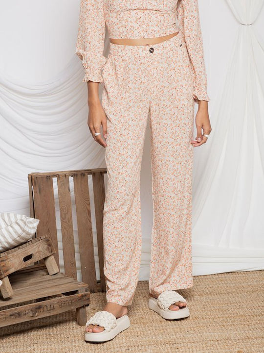 Arlette Women's Fabric Trousers Floral
