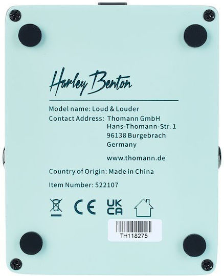 Harley Benton Loud & Louder Педал ЕфектБустер Електрически бас
