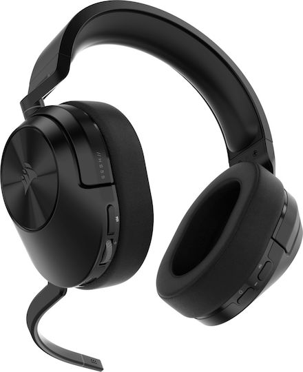Corsair HS55 Wireless Over Ear Gaming Headset με σύνδεση Bluetooth / USB Carbon for PC / PS4