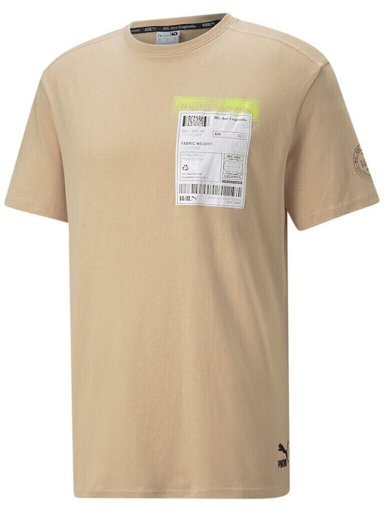 Puma We Are Legends Men's Short Sleeve T-shirt Light Sand