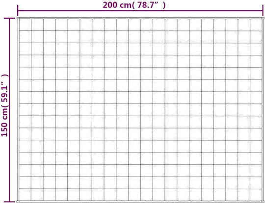 vidaXL Одеяло Гравитация Едно 150x200см Син