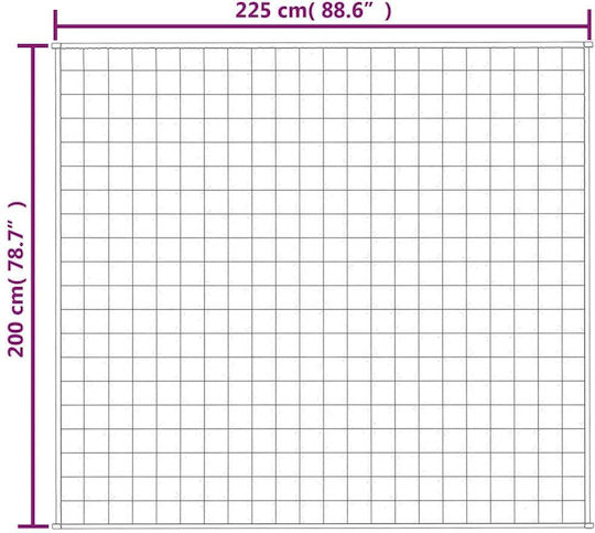 vidaXL Schwerkraftdecke Doppel 200x225cm Hellcreme