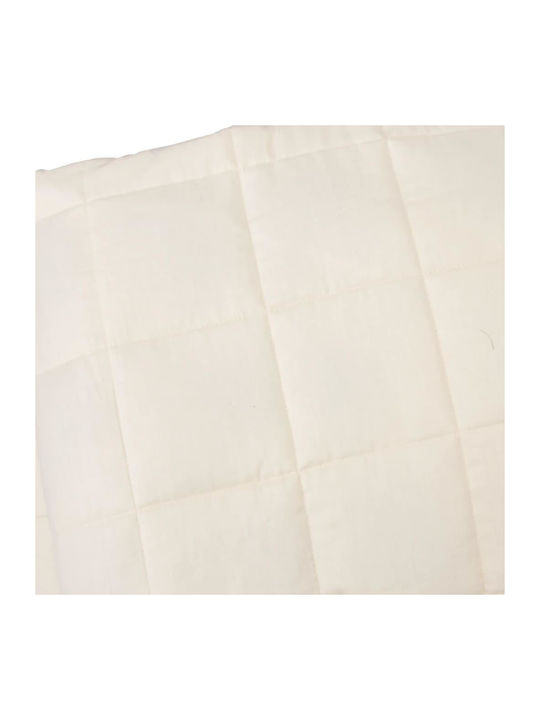 vidaXL Schwerkraftdecke Doppel 200x225cm Hellcreme