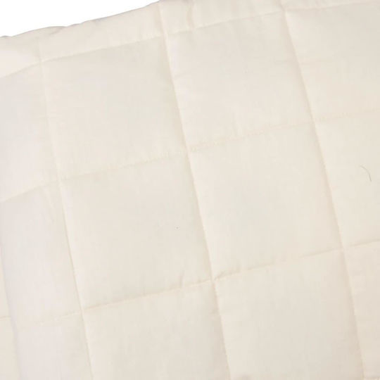 vidaXL Schwerkraftdecke Doppel 200x225cm Hellcreme
