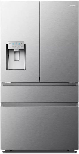 Hisense Side-by-Side Refrigerator 560lt Total NoFrost H178.5xW91.4xD72.5cm Inox RF728N4SASE