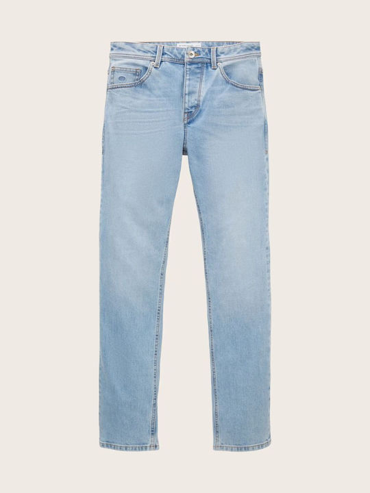 Josh Pantaloni Jeans pentru Bărbați Elastic cu Croială Slim Straight Albastru
