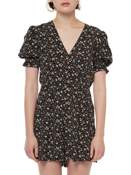 Alida De Damă Mâneca scurta Short întreg Negru