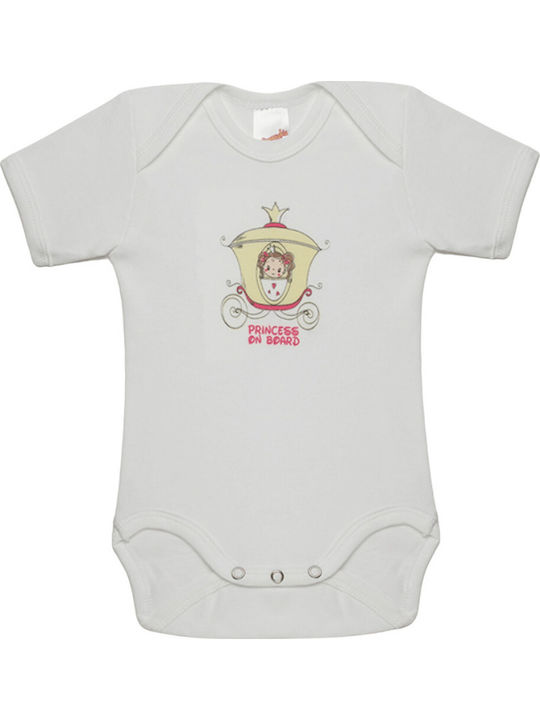Minerva Princess Plaid Mâneca scurta Alb 4buc