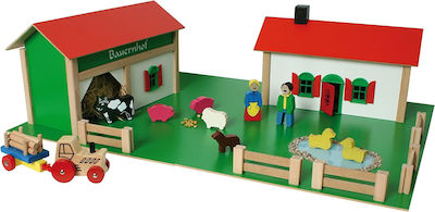 Wooden farm Heros with 27 accessories . Made in Germany