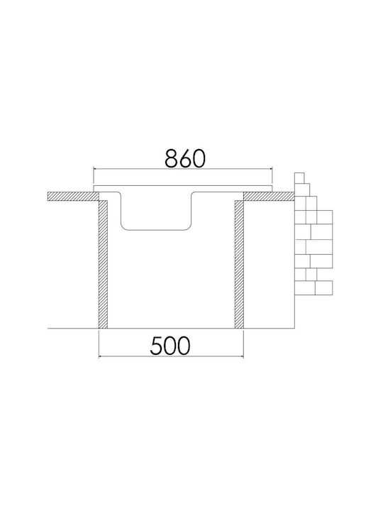 Excel 720CMAS89 Ένθετος Νεροχύτης Inox Σατινέ Μ86xΠ50cm Ασημί