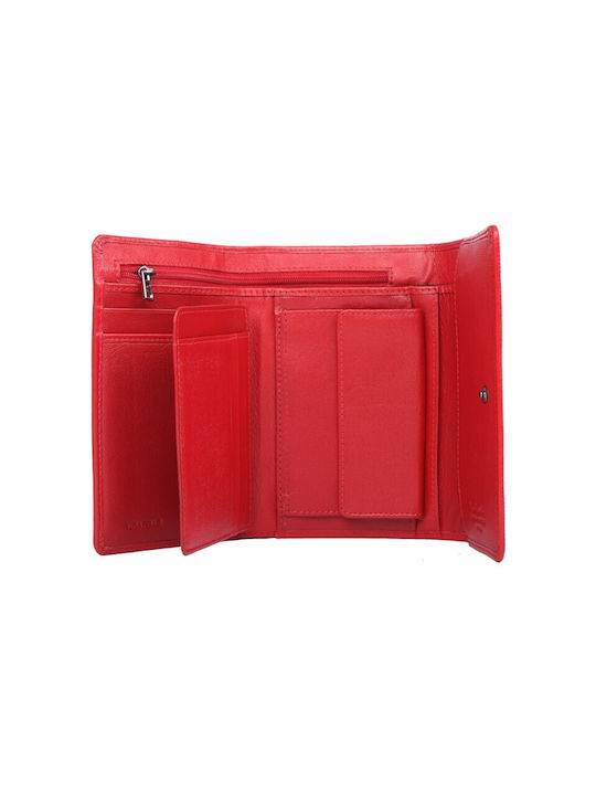 Pierre Cardin Large Leather Women's Wallet Red