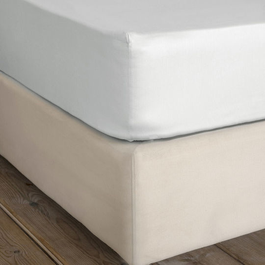 Nima Sheet Super-Double with Elastic 160x200+34cm. Superior Medium Gray