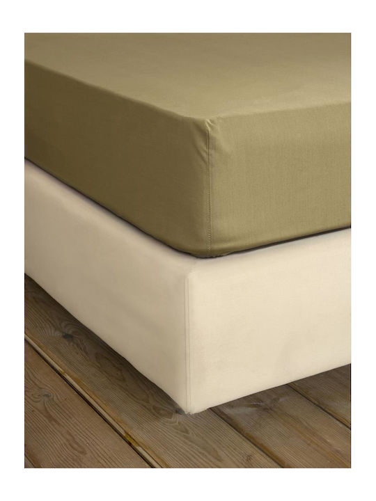 Nima Sheet Semi Double 180x260cm. Unicolors Gold Brown