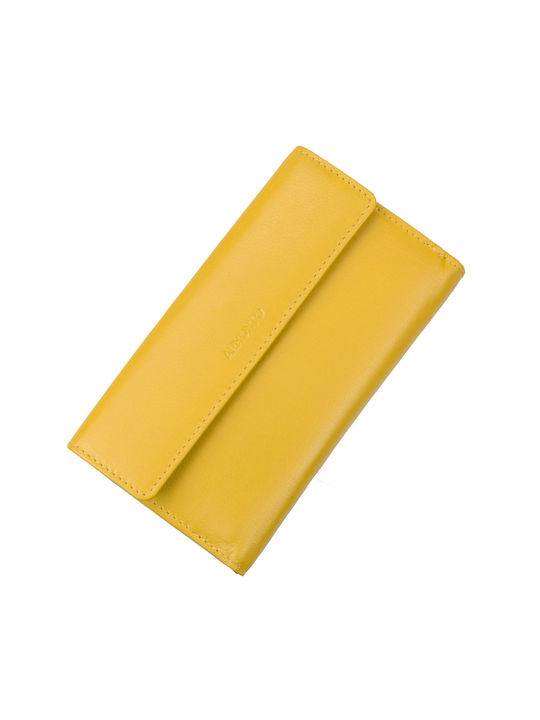 Portofel de piele pentru femei Armonto 8411-Yellow