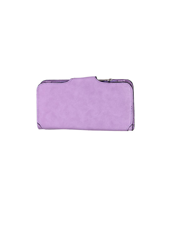 Wallet women's wallet made of lilac leatherette