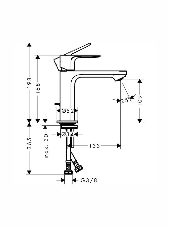 Hansgrohe Mixing Sink Faucet Black