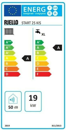 Riello Start 25 KIS Wandmontage Kessel Kondensation Gas mit Brenner 21496kcal/h
