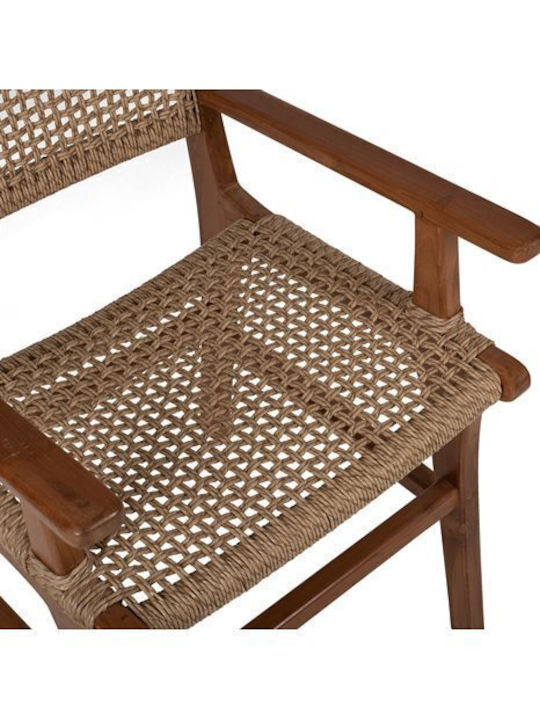 Fotoliu de exterior Rattan Natural-beige 54x55x86cm