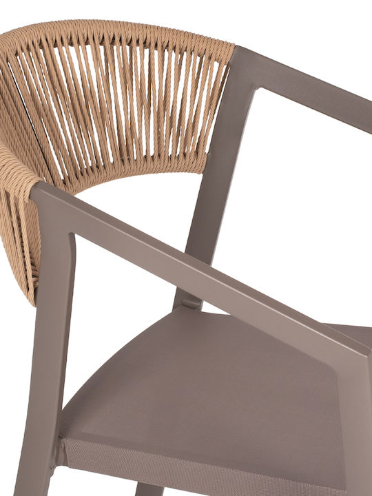 Gartenstühle Aluminium Miri Beige 45x63x82cm