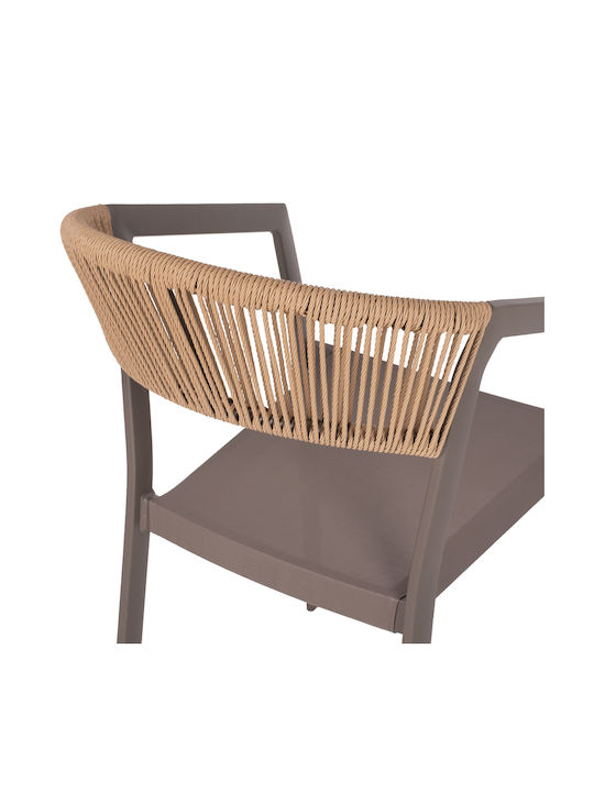Gartenstühle Aluminium Miri Beige 45x63x82cm