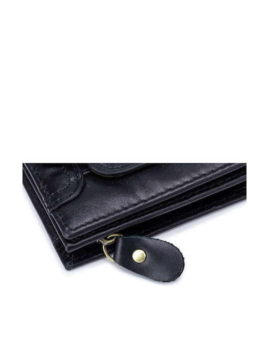 Leather Men's Wallet Classic with RFID Black