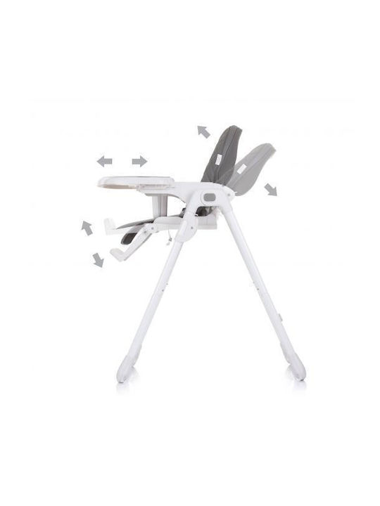 Chipolino Eat Up Klappbarer Baby Hochstuhl 5 in 1 mit Höhenverstellbar Graphit