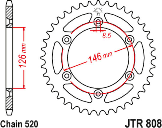 JT Sprockets Hinteres Ritzel 39 Zähne für Suzuki DRZ 400S