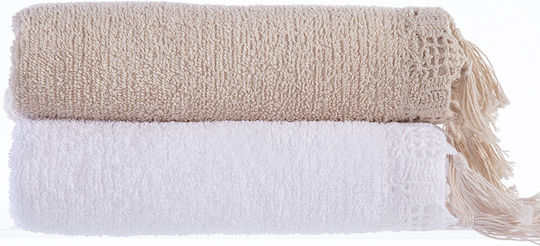 Nef-Nef Homeware Σετ Πετσέτες Μπάνιου 3τμχ Juniper Beige Βάρους 550gr/m²