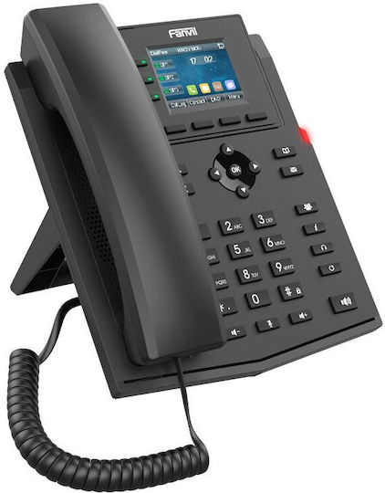 Fanvil X303G Ενσύρματο Τηλέφωνο IP 4 γραμμών Μαύρο