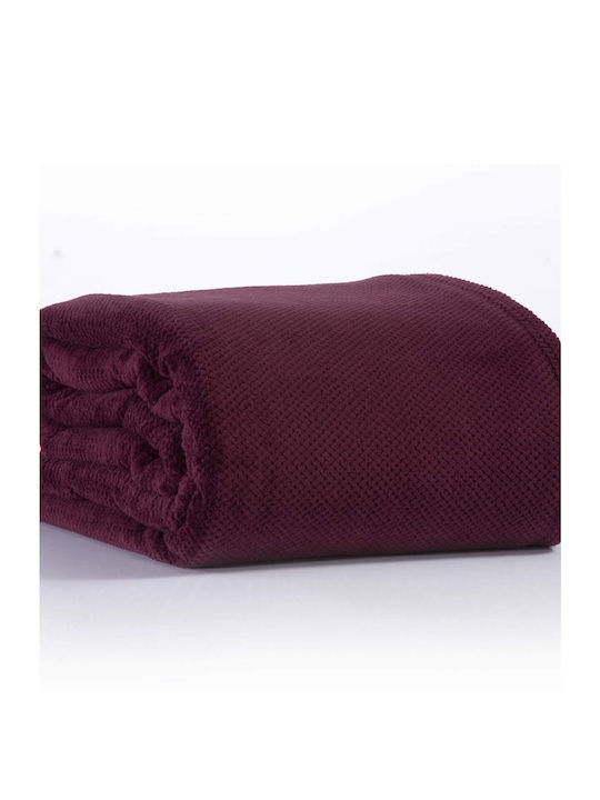 Nef-Nef Homeware Fleece Blanket Single 160x220cm Mauve