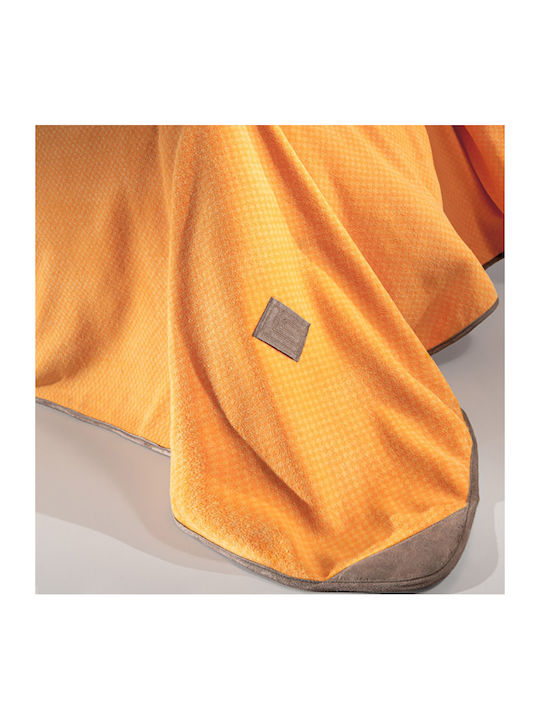 Guy Laroche Polar Decke Fleece Übergröße 230x250cm Mango