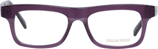 Emilio Pucci Women's Acetate Purple Prescription Eyeglass Frames EP5028 083