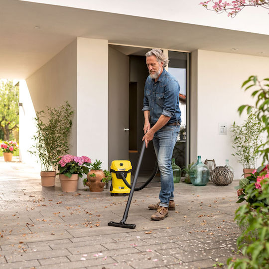 Karcher WD 3-18 Battery Set Επαναφορτιζόμενη Σκούπα Υγρών / Στερεών με Πλαστικό Κάδο 17lt