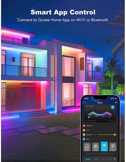 Govee Водоустойчива LED Лента Phantasy 24V RGB Светлина 10м с Захранване