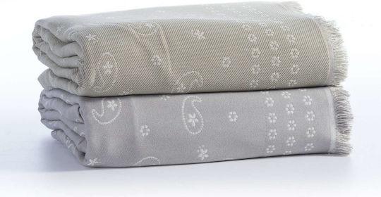 Nef-Nef Homeware Gloom Ριχτάρι Πολυθρόνας Ζακάρ 170x180εκ. Green