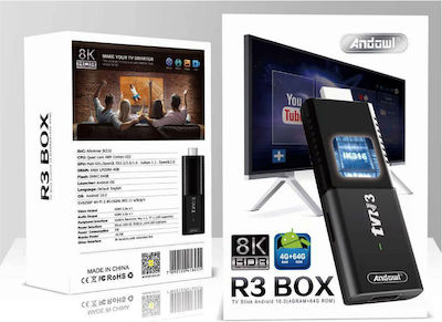 Andowl Smart TV Stick R3 4K UHD με Wi-Fi / HDMI